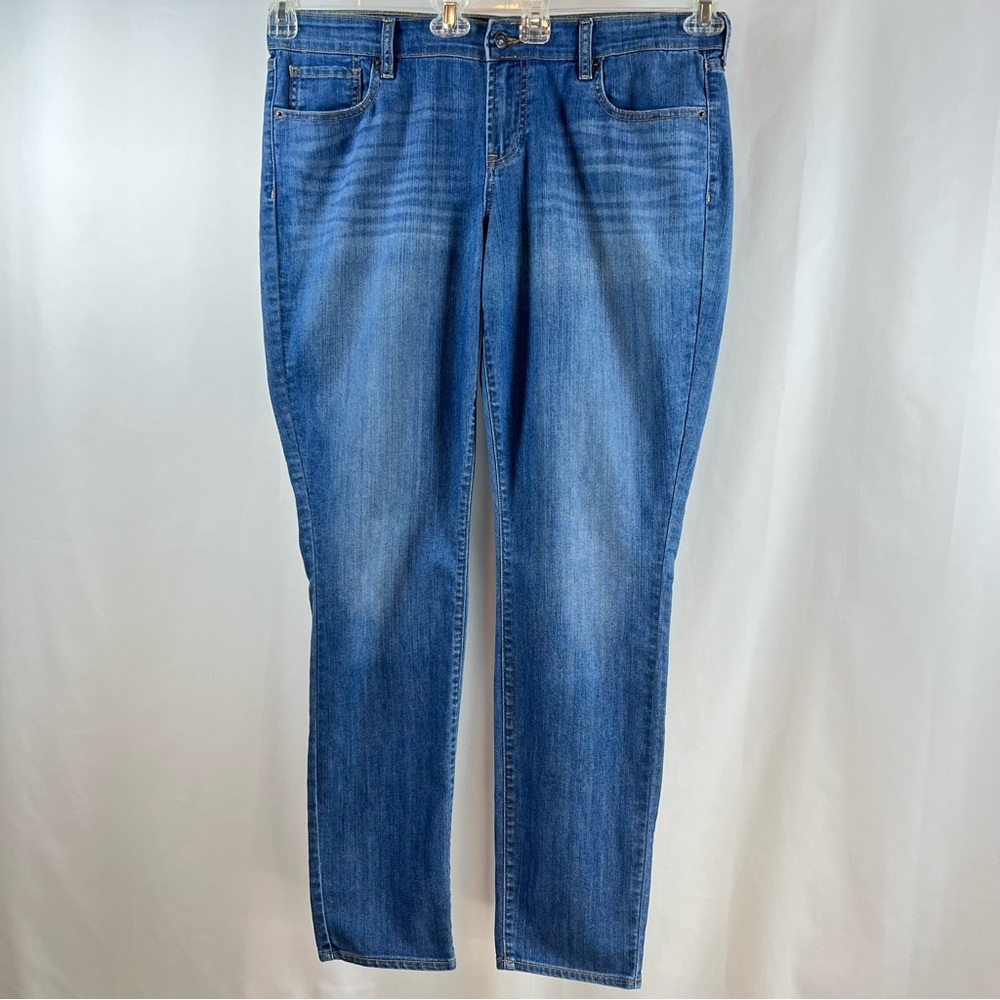 Old Navy The Diva Medium Wash Denim Straight Leg Jeans Sz 14 - Picture 2 of 10
